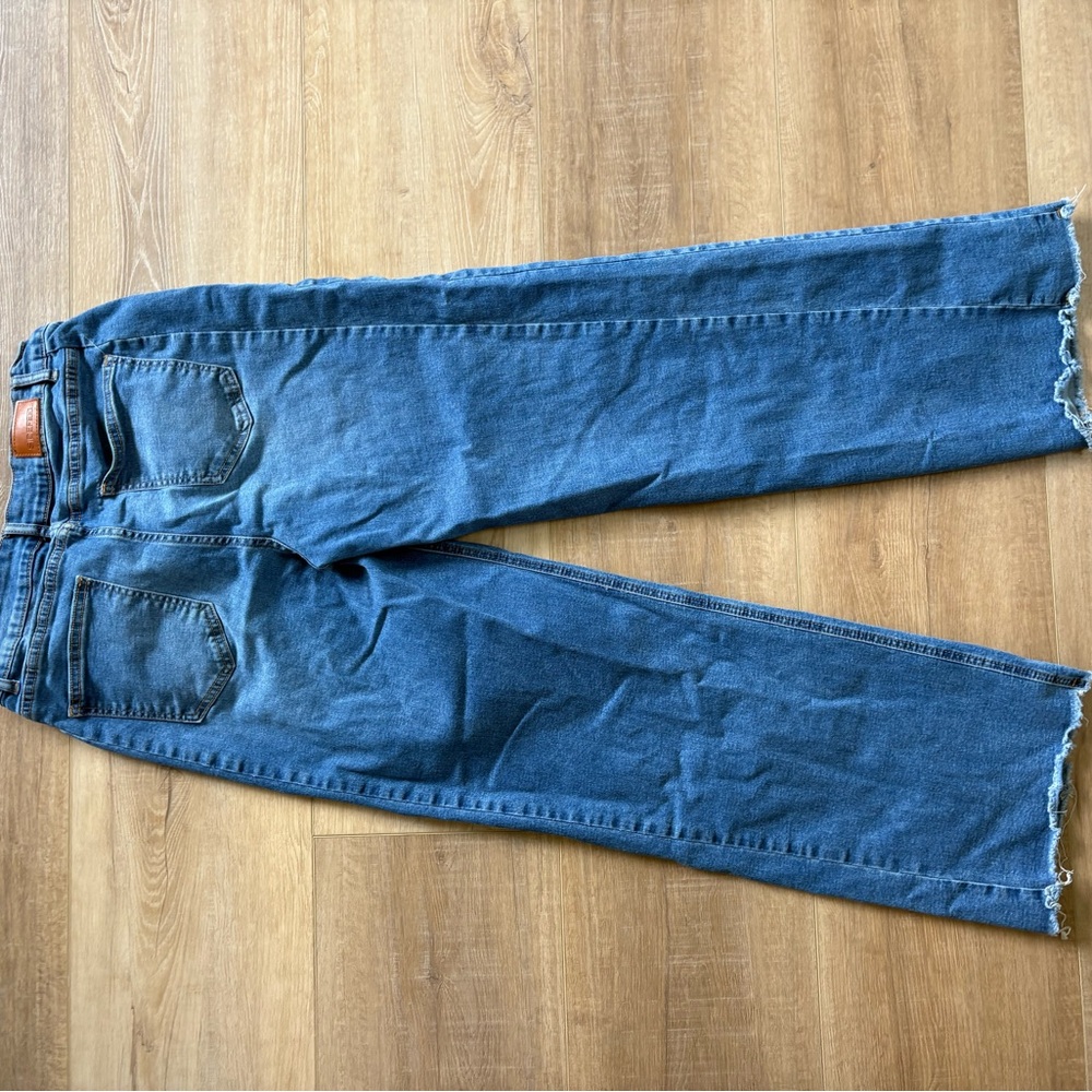 Stylish Blue Wide Leg Jeans - Picture 2 of 4
